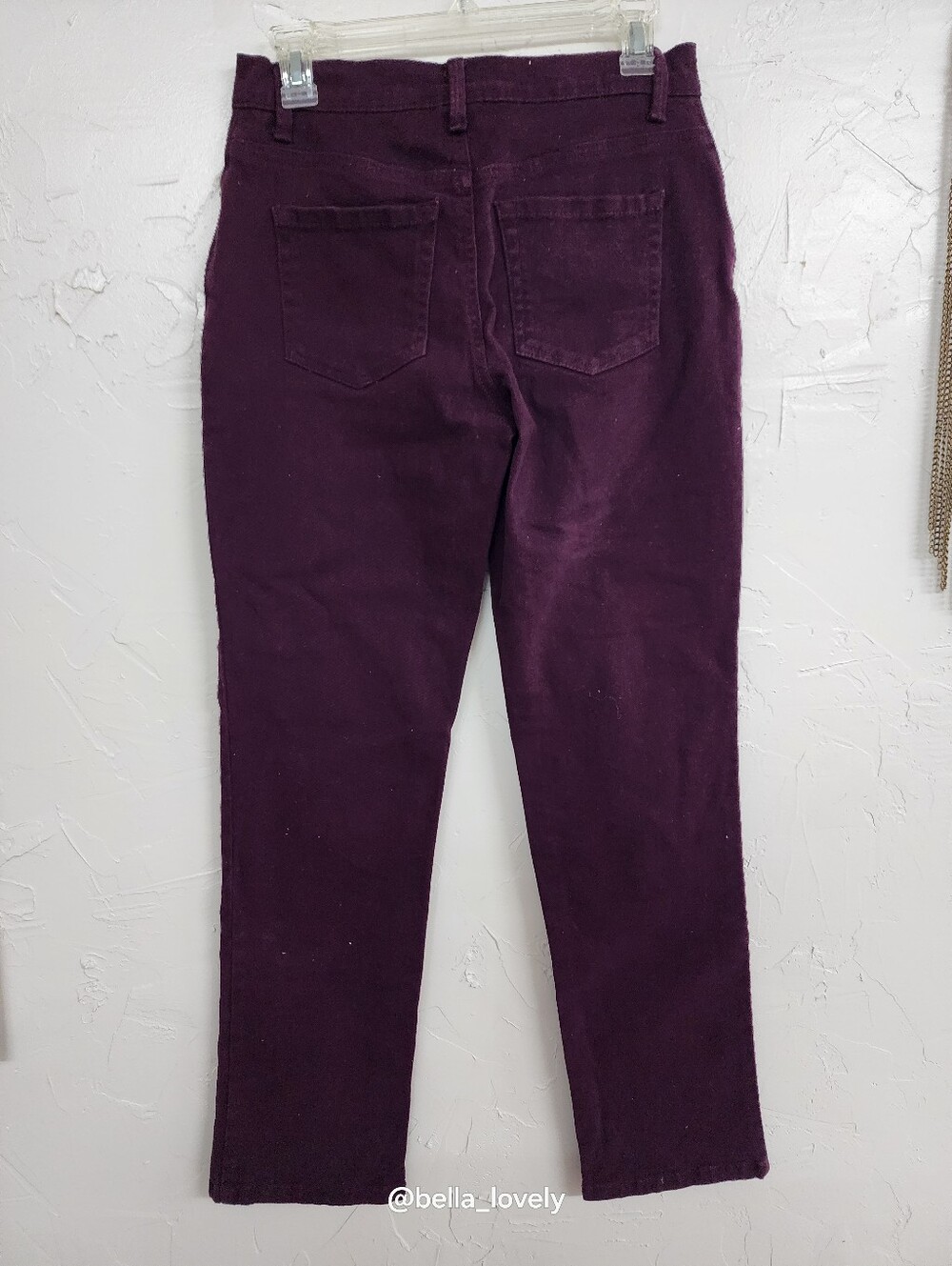 Gloria Vanderbilt Skinny Jeans in Deep Plum - Picture 3 of 3